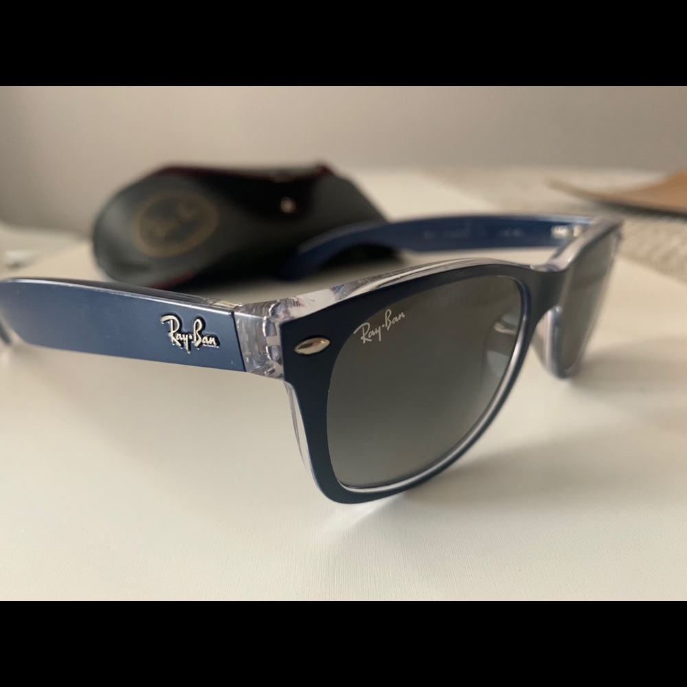 Ray-Ban New Wayfarer color mix RB2132 blue - nylon